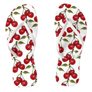  Red Cherry Waterverf Teenslippers