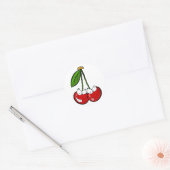 Red Cherry's stripfiguren Ronde Sticker (Envelop)
