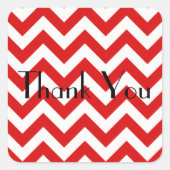 Red Chevron Hartelijk dank Stickers (Voorkant)