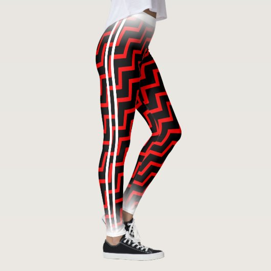 Red Chevron op je kolonel. Leggings (Rechts)
