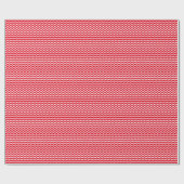 Red Chevron Pattern Cadeaupapier (Vlak)