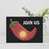 Red Chili Pepper BBQ - Westerne partij Kaart (Staand voorkant)