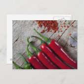 Red Chili Pepper Briefkaart (Voorkant / Achterkant)