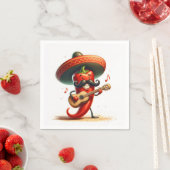 Red Chili Pepper muzikant Servet (Insitu)