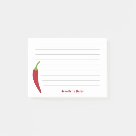 Red Chili Pepper Post-it® Notes (Voorkant)