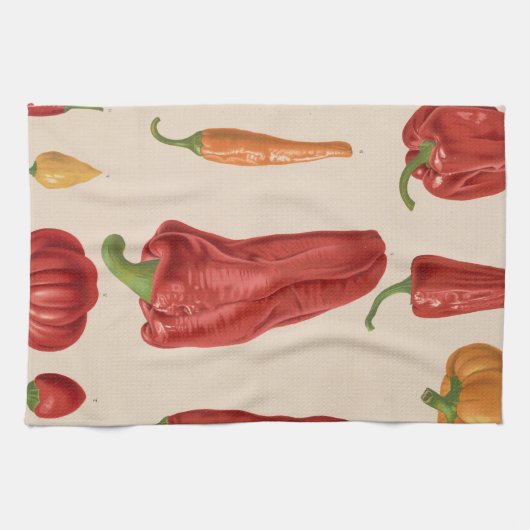 Red Chili Pepper Theedoek (Horizontaal)
