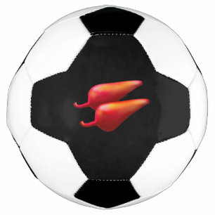 Red Chili Peppers balle de football noir