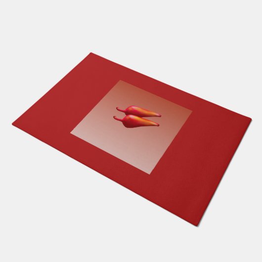 Red Chili Peppers deurmat (Schuin)