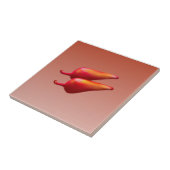 Red Chili Peppers kleine tegel Tegeltje (Zijkant)