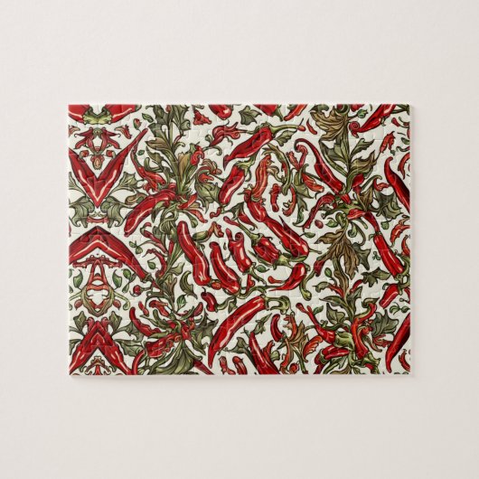 Red Chili Peppers  Patroon Legpuzzel (Horizontaal)