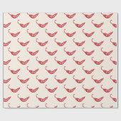 Red Chili Peppers Pattern Cadeaupapier (Vlak)