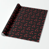 Red Chili Peppers Pattern Cadeaupapier (Uitgerold)