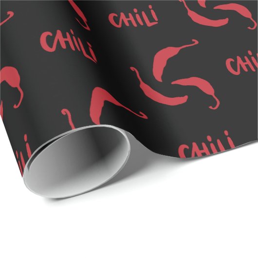 Red Chili Peppers Pattern Cadeaupapier (Rol Hoek)