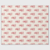 Red Chili Peppers Pattern Cadeaupapier (Vlak)