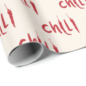 Red Chili Peppers Pattern Cadeaupapier (Rol Hoek)
