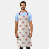 Red Chili Peppers Pattern Schort (Gedragen)