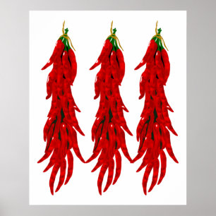 Red Chili Peppers Print Poster