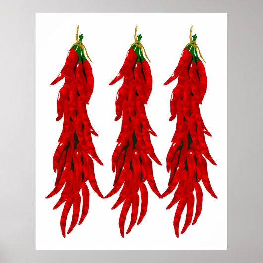Red Chili Peppers Print Poster (Voorkant)