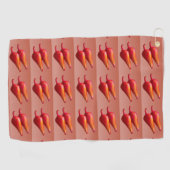 Red Chili Peppers serviette de golf (Horizontal)