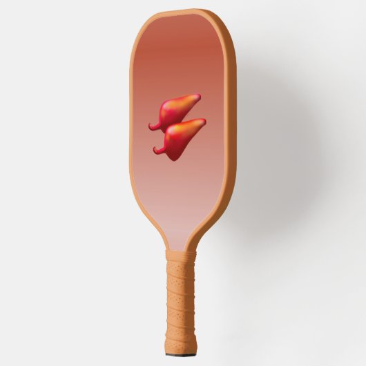 Red Chili Peppers tan pickleball paddle (Links)