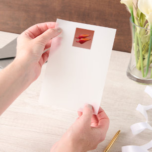 Red Chili Peppers vellum papers Vellum Uitnodigingen