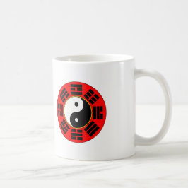 Red Chinese Harmony Bagua Trigram Yin Yang Koffiemok