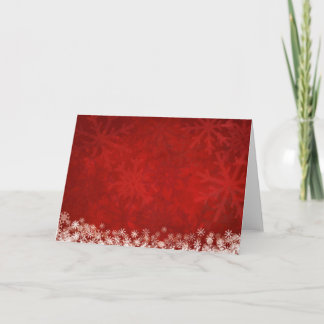 red christmas background with snowflakes, snow feestdagen kaart
