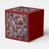 Red Christmas Balls Bedankdoosjes (Achterkant)