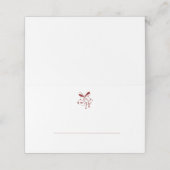 Red Christmas Bells Winter Wedding (Buitenkant ongevouwen)