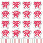 Red Christmas Bow Stickers (Devant)