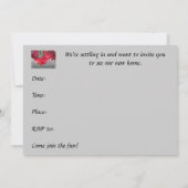 Red Christmas Cactus Invitation au réchauffement d (Dos)