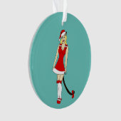 Red Christmas catgirl (devant)