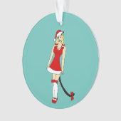 Red Christmas catgirl (devant)