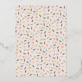 Red Christmas Cookie Décoration Party Invitation (Verso)