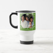 Red Christmas Family Photo Stainless Travel Mug (Gauche)