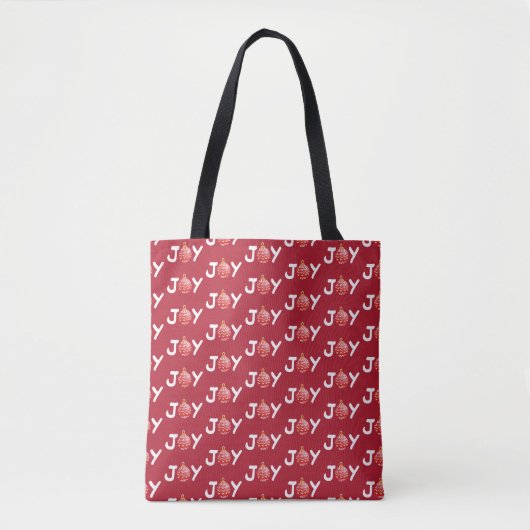 Red Christmas Joy Canvas tas (Voorkant)
