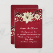 Red Christmas Miracle Save the date (Voorkant / Achterkant)