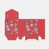 "Red Christmas Ornament en Bell Favoriete Box" Bedankdoosjes (Uitgevouwen)