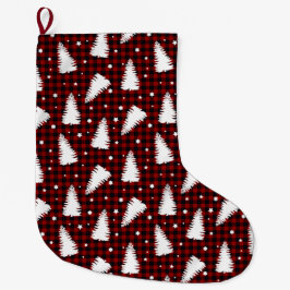 Red Christmas Pattern  Grote Kerstsok