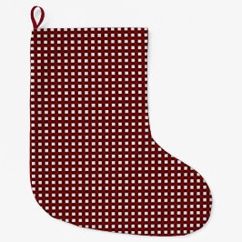 Red Christmas Pattern  Grote Kerstsok