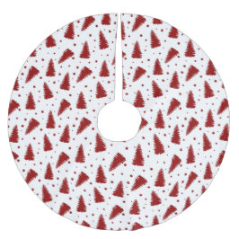 Red Christmas Pattern  Kerstboom Rok