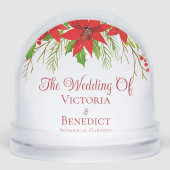 Red Christmas Poinsettia Holiday Photo Wedding (Avant)