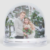 Red Christmas Poinsettia Holiday Photo Wedding (Arrière)