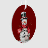 Red Christmas Snowman Père Noël (devant)