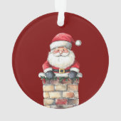 Red Christmas Snowman Père Noël (dos)