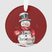 Red Christmas Snowman Père Noël (devant)