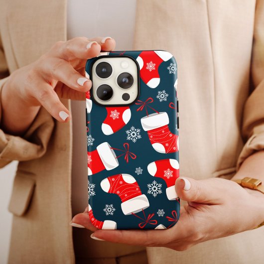 Red Christmas Stockage coque iphone Mate