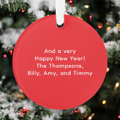 Red Christmas Stripes Photo Joie Typographie