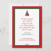 Red Christmas Tree Change of Address Invitations (Dos)