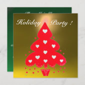 RED CHRISTMAS TREE HOLIDAY PARTY, Emerald Kaart (Voorkant / Achterkant)